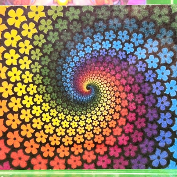 Kitchen Refrigerator Magnet Bundle Handmade Lot of 9 Peace Love Rainbow Flowers - Picture 5 of 11